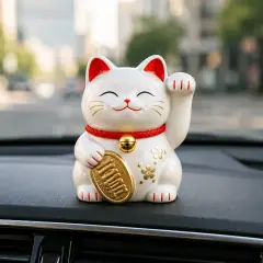 Mèo Thần Tài Maneki Neko Trang Trí Ô Tô Đẹp Mắt