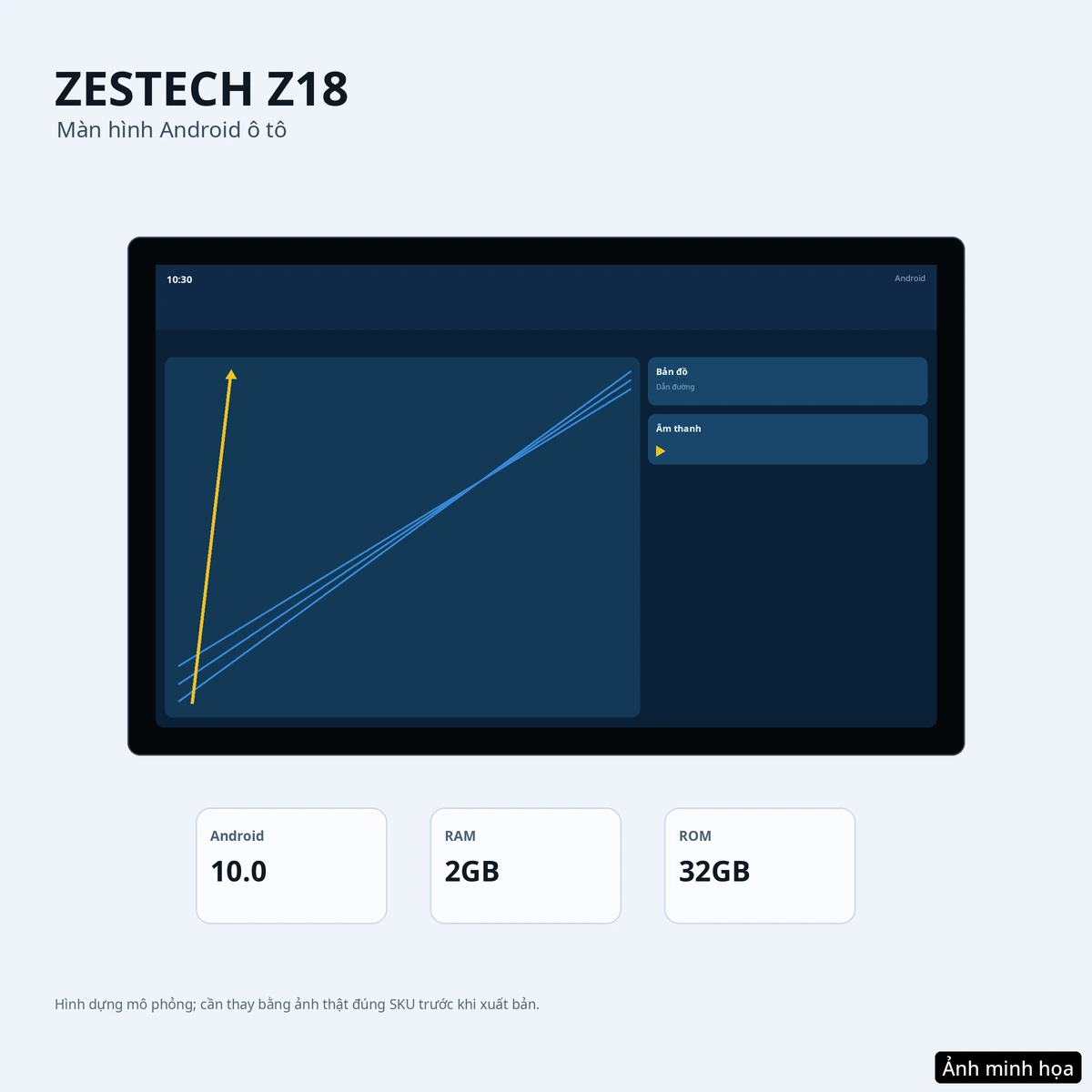Màn Hình Android Zestech Z18 2GB/32GB | Batcheoto