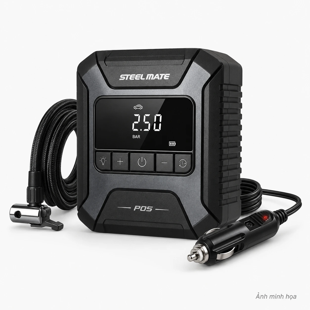 Máy Bơm Lốp Ô Tô Steelmate P05 Tự Ngắt | Batcheoto